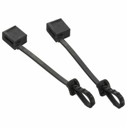 ライトニング＆マイクロUSBプラグカバー ブラック 2個入 HS-A2SPCT3-K