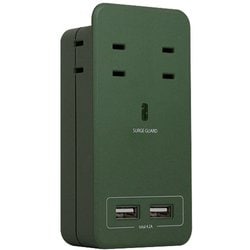 SATI COLOR 電源タップ AC4個口 4.2A USB2ポート オリーブ CT221OV
