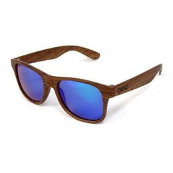 LOCO vidg00298-1 Wood Matte X Green Mirror Polarized [スポーツサングラス]