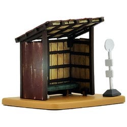 302995 塗装済簡易組み立てキット 1/80 情景小物80 待合室A ～バス停・猫屋線～ [鉄道模型用レイアウト用品]