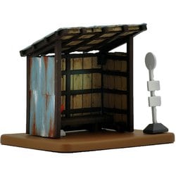 318194 塗装済簡易組み立てキット 1/80 情景小物80 待合室B ～バス停・猫屋線～ [鉄道模型用レイアウト用品]