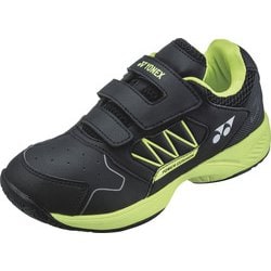 SHTJRGC [YONEX ヨネックス テニス シューズ パワークッションジュニア GC ブラック×ライムグリーン 18.0cm]