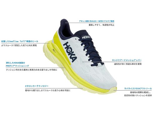 ヨドバシ.com - ホカ HOKA マッハ 4 MACH 4 1113529 OHIB US6.5B（23.5cm） [ランニングシューズ  レディース] 通販【全品無料配達】