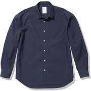 ロングスリーブスマートブロードボックスシャツ LONG SLEEVE SMART BROAD BOX SHIRT MU61302 ネイビー(N) Mサイズ [アウトドア シャツ ユニセックス]