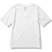 ファインドライ ハーフスリーブVネック HALF SLEEVE V-NECK MW11353 ホワイト(W) Mサイズ [アウトドア カットソー レディース]