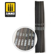 AMO-8568 両半丸サンディングスティック6種セット [プラモデル用品]