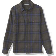 ドーンダー ロングスリーブ フランネルシャツプラッド M DAWNDER LS FLANN IR62101 ジェットヘザー(JE) Sサイズ [アウトドア カットソー メンズ]