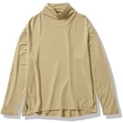 ディアイス ロングスリーブ ハイネック W DEICE LS HIGH NECK ITW62002 サンド(SD) Sサイズ [アウトドア カットソー レディース]