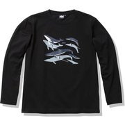 ロングスリーブホエールティー LS WHALE TEE HE32164 ブラック(K) WMサイズ [アウトドア カットソー レディース]