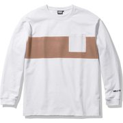 ロングスリーブボーダーティー L/S Border Tee HE32069 PI XLサイズ [アウトドア カットソー メンズ]