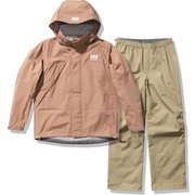 ヘリーレインスーツ Helly Rain Suit HOE12150 パインバーク(PI) Lサイズ [アウトドア レインウェア上下セット メンズ]