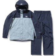 ヘリーレインスーツ Helly Rain Suit HOE12150 グレイシャーブルー×ヘリーブルー(GH) WSサイズ [アウトドア レインウェア上下セット レディース]