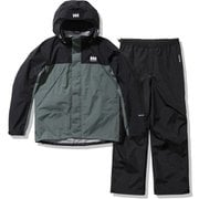 ヘリーレインスーツ Helly Rain Suit HOE12150 ファーグリーン×ブラックオーシャン(FO) WSサイズ [アウトドア レインウェア上下セット レディース]