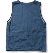 フレームプルーフデニムツールベスト Flameproof Denim Tool Vest HO12110 トレンチブルー(TB) Sサイズ [アウトドア ベスト メンズ]