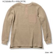 ロングスリーブエアーフレッシュワッフルヘンリーネック L/S Airfresh Waffle Henley Neck HOE32167 ウェットロープ(WR) WMサイズ [アウトドア カットソー レディース]