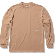 ロングスリーブ ワンポイントティー L/S One Point Tee HOE32069 パインバーク(PI) XLサイズ [アウトドア カットソー メンズ]