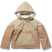 ヴォーゲンフリースプルオーバー K Vagen Fleece Pull Over HJ12153 パインバーグ×タン(PT) 150サイズ [アウトドア トップス キッズ]