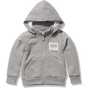 ロゴフルジップスウェットフーディー K Logo Full-zip Sweat Hoodie HJ32150 ミックスグレー(Z) 100サイズ [アウトドア スウェット キッズ]