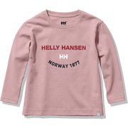 ロングスリーブロゴティー K L/S LOGO TEE HJ32156 ピンクシェル(PS) 110サイズ [アウトドア トップス キッズ]