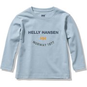 ロングスリーブロゴティー K L/S LOGO TEE HJ32156 グレイシャーブルー(GB) 130サイズ [アウトドア トップス キッズ]