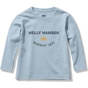 ロングスリーブロゴティー K L/S LOGO TEE HJ32156 グレイシャーブルー(GB) 150サイズ [アウトドア トップス キッズ]