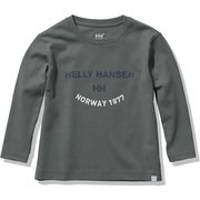 ロングスリーブロゴティー K L/S LOGO TEE HJ32156 ファーグリーン(FG) 110サイズ [アウトドア トップス キッズ]