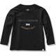 ロングスリーブロゴティー K L/S LOGO TEE HJ32156 ブラック(K) 110サイズ [アウトドア トップス キッズ]