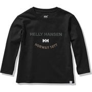 ロングスリーブロゴティー K L/S LOGO TEE HJ32156 ブラック(K) 150サイズ [アウトドア トップス キッズ]