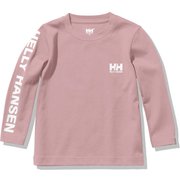 ロングスリーブレターティー K L/S LETTER TEE HJ32153 ピンクシェル(PS) 120サイズ [アウトドア トップス キッズ]