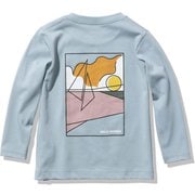ロングスリーブランドスケープティー K L/S LANDSCAPE T HJ32154 グレイシャーブルー(GB) 120サイズ [アウトドア トップス キッズ]