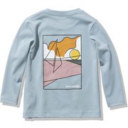 ロングスリーブランドスケープティー K L/S LANDSCAPE T HJ32154 グレイシャーブルー(GB) 140サイズ [アウトドア トップス キッズ]