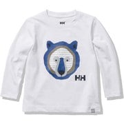 ロングスリーブアニマルティー K L/S ANIMAL TEE HJ32155 ホワイト(W) 100サイズ [アウトドア トップス キッズ]