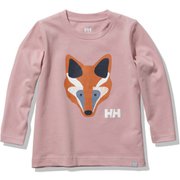 ロングスリーブアニマルティー K L/S ANIMAL TEE HJ32155 ピンクシェル(PS) 130サイズ [アウトドア トップス キッズ]