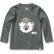 ロングスリーブアニマルティー K L/S ANIMAL TEE HJ32155 ファーグリーン(FG) 150サイズ [アウトドア トップス キッズ]