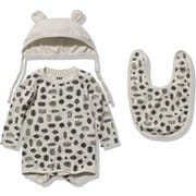 マイファーストHHプリントロンパースセット B My First HH Print Rompers Set HB32150 ウッドプリント(I5) 80サイズ [アウトドア ロンパース ベビー]