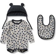 マイファーストHHプリントロンパースセット B My First HH Print Rompers Set HB32150 ヘッジホッグプリント(N8) 70サイズ [アウトドア ロンパース ベビー]