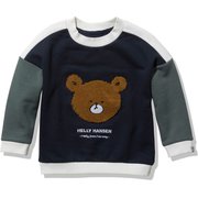ヘリーベアスウェットクルー K Helly Bear Sweat Crew HJ32181 ディープネイビー(DN) 130サイズ [アウトドア スウェット キッズ]