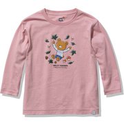 ロングスリーブヘリーベアリーフティー K L/S HB LEAF T HJ32183 ピンクシェル(PS) 140サイズ [アウトドア トップス キッズ]