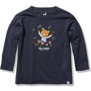 ロングスリーブヘリーベアリーフティー K L/S HB LEAF T HJ32183 ヘリーブルー(HB) 110サイズ [アウトドア トップス キッズ]
