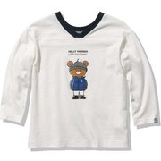 ロングスリーブヘリーベア2ウェイティー K L/S HB 2WAY T HJ32184 オフホワイト(OW) 120サイズ [アウトドア トップス キッズ]