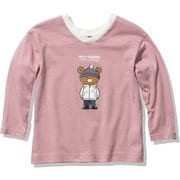 ロングスリーブヘリーベア2ウェイティー K L/S HB 2WAY T HJ32184 ピンクシェル(PS) 140サイズ [アウトドア トップス キッズ]