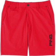 621-1132006-100-LL [ゴルフウェア メンズ ナイロンストレッチショートパンツ LLサイズ レッド]
