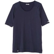 621-1167001-120-L [UV 冷感 半袖インナー メンズ Lサイズ ネイビー]