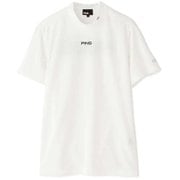 621-1168004-030-L [ゴルフウェア メンズ PINGバックロゴ 半袖ハイネックカットソー Lサイズ ホワイト]