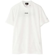621-1168004-030-LL [ゴルフウェア メンズ PINGバックロゴ 半袖ハイネックカットソー LLサイズ ホワイト]