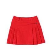 622-1134005-100-L [ゴルフウェア レディース ボックスプリーツスカート Lサイズ レッド]