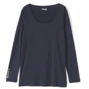622-1166002-120-L [冷感 UV 長袖インナー レディース Lサイズ ネイビー]