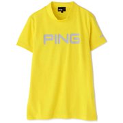 622-1168003-060-S [ゴルフウェア レディース 半袖 ビックロゴ ハイネックカットソー Sサイズ イエロー]