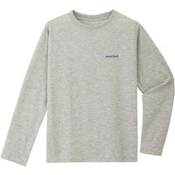 WIC.ロングスリーブT ワンポイントロゴ Kid's 1114522 ヘザーチャコール 150サイズ [アウトドア トップス キッズ]