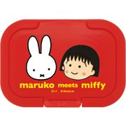 キャラクターグッズ DBMM-027 maruko meets miffy ウェットシートふた ビタットミニ レッド